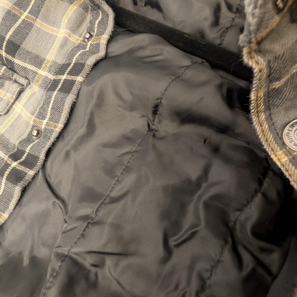 Craftsman Men's Gray and Tan Plaid Shirt Jacket - Picture 9 of 9